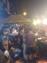 Busy street chefs